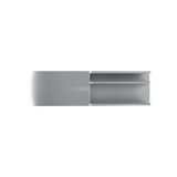 Canaleta de aluminio línea X color blanco, 53 x 14,66 mm, tramo de 2 metros