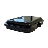 Caja terminal montada en pared de 8 núcleos material ABS color negro. Incluye adatpadores SC APC - Fibralink