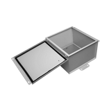 Gabinete de Telecom. de Acero Galvanizada con Plato Interior (400 x 400 x 250 mm). SE PUEDE PONER CANDADO.