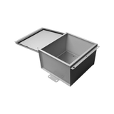 Gabinete de Telecom. de Acero Galvanizada con Plato Interior (400 x 400 x 250 mm). SE PUEDE PONER CANDADO.