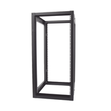 Rack Estándar 19" de 4 Postes, Acero, 24 Unidades, Profundidad Ajustable.