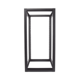 Rack Estándar 19" de 4 Postes, Acero, 24 Unidades, Profundidad Ajustable.