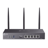 Router Omada VPN / SDN Multi-WAN Gigabit / 1 Puerto WAN SFP Gigabit / 1 Puerto WAN RJ45 Gigabit / 2 Puertos LAN RJ45 Gigabit / 2 Puertos Configurables LAN/WAN / 150,000 Sesiones Concurrentes / Administración Centralizada Omada o Stand-Alone