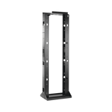 Rack de 2 Postes Sísmico, Estándar de 19 in, Rieles Numerados y Roscados #12-24, Fabricado en Acero, 45 Unidades de Rack, Color Negro