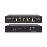 Switch PoE / 100 Metros PoE / 4 puertos 802.3af /at  10/100/1000 Mbps + 2 puerto uplink