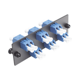 Placa Acopladora de Fibra Optica FAP, Con 6 Conectores LC Duplex (12 Fibras), Para Fibra Monomodo OS1/OS2, Color Azul