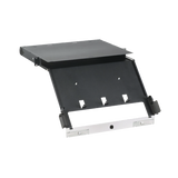 Panel de Distribución de Fibra Óptica, Acepta 4 Placas FAP o FMP, Bandeja Deslizable e Inclinable Hacia Abajo, Hasta 96 Fibras, Color Negro, 1UR