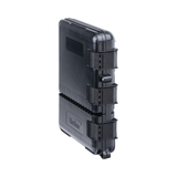 Caja de Distribución de Fibra Óptica para 24 Empalmes, con 8 acopladores SC/APC simplex, Exterior IP55, Color Negro