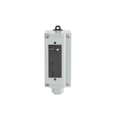 Panel de Parcheo Modular para Fibra Óptica, de Instalación en Riel DIN Estándar de 35mm, Acepta Una Placa Acopladora FAP, Color Gris