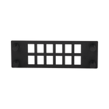 Placa Para 12 Adaptadores de Fibra Óptica, Uso con Gabinetes FPONE3 y FPONE4
