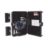 Cierre de Empalme para 24 fusiones de fibra óptica, Interior/Exterior, con 8 acopladores SC/APC y splitter 1x8 SC/APC Incluido, IP65