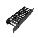 Organizador de Cable Horizontal RouteIT, Sencillo, Para Rack de 19in, 6in de profundidad, 2UR