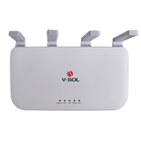 ONU XGSPON / Wi-Fi 6 / 1 Puerto RJ45 2.5 Gbps / 3 Puertos RJ45 1 Gbps / 1 FXS / 1 Puerto USB /