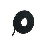 Rollo de Cinta de Contacto, de 15 Pies (4.5m) de Largo, 19.1 mm de Ancho, Color Negro