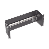 Soporte Industrial Para Instalar Equipos de Montaje en Riel DIN, Para Racks o Gabinetes Estándar de 19in, de 4UR, Color Negro