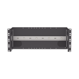 Soporte Industrial Para Instalar Equipos de Montaje en Riel DIN, Para Racks o Gabinetes Estándar de 19in, de 4UR, Color Negro