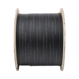 Carrete de 1 km de Fibra Óptica Drop, Interior/Exterior G.657A2 Monomodo de 1 hilo (unifibra), Dieléctrica, Forro Negro