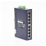 Switch Industrial No Administrable de 8 Puertos Gibabit 10/100/1000T, Diseñado para Montaje en Pared y Riel DIN