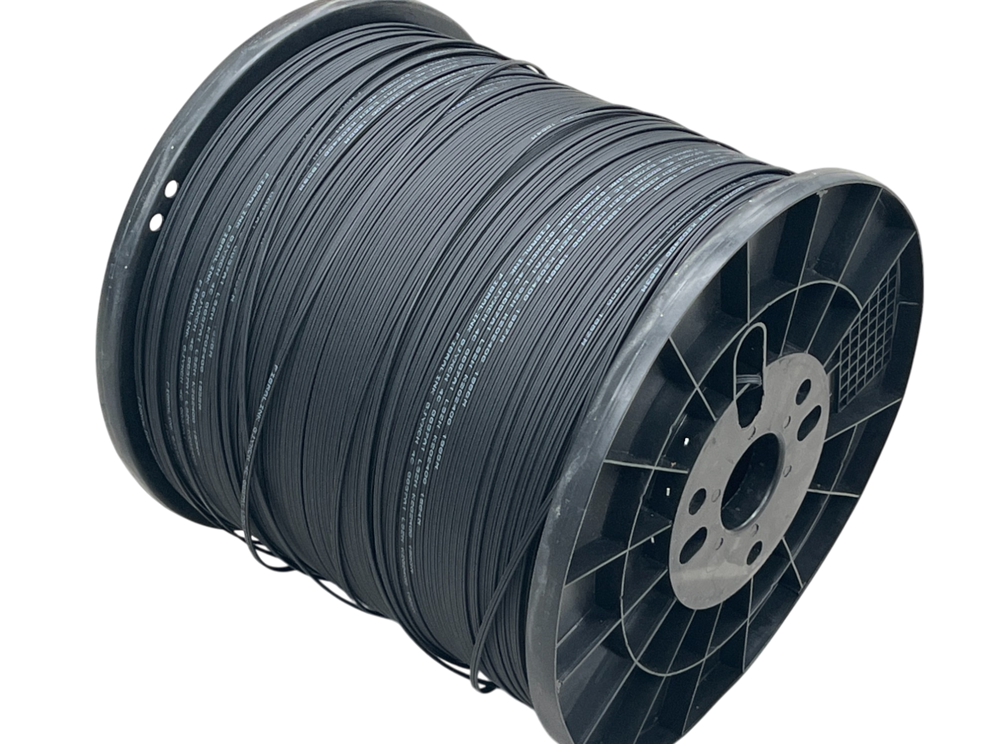 Carrete Drop Plano de 2km de Fibra Óptica Exterior FTTH GJYXCH de 1 hilo