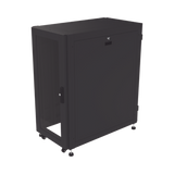 Gabinete Profesional para Telecomunicaciones de 24UR, 600 mm de Ancho x 1000 mm de Profundidad, Se envía el Gabinete Armado.