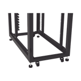 Gabinete Profesional para Telecomunicaciones de 45UR, 1200 mm Profundidad, Incluye 2 Organizadores Verticales de 45 Unidades de Rack, Se envía el Gabinete Armado.