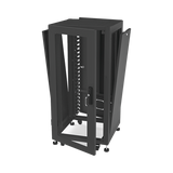 Gabinete Profesional para Telecomunicaciones de 19in, Instalación a Piso, 24UR, 600 mm Profundidad, Se envía el Gabinete Armado.