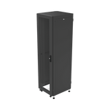 Gabinete para Telecomunicaciones Rack Estándar de 19", 42UR, 600 mm Ancho x 600 mm Profundidad. Fabricado en Acero, Se envía el Gabinete Armado.