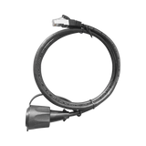 Cable de Parcheo Industrial Cat6 Blindado (FTP) con protección contra agua (IP67) en un extremo, 1 metro