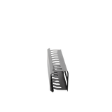 Organizador de Cables Horizontal de 2U para Rack de 19" con Cubierta Metálica