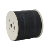 Carrete de 2 km de Fibra Óptica Drop Plana, Interior/Exterior G.657A2 Monomodo de 1 hilo (unifibra), Dieléctrica, Forro Negro, Compatible con Conectores FASC, FASCUP, FASCLC