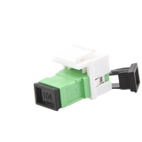 Acoplador Keystone de fibra óptica Monomodo SC/APC Simplex a SC/APC
