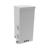 Gabinete de Piso para Exterior con Ventiladores y Termostato con Rack de 19" de 16 U + Espacio para Baterías, Se envía el Gabinete Armado.