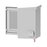Gabinete de Exterior con Rack de 19" de 16U con Ventiladores y Termostato, Se envía el Gabinete Armado. (Montaje a poste o torre se vende por separado).