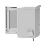 Gabinete de Exterior con Rack de 19" de 24U con Ventiladores y Termostato, Se envía el Gabinete Armado (Montaje a poste o torre se vende por separado).