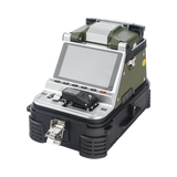 Fusionadora de Fibra Óptica MultiModo y MonoModo / 6 motores / Alineación por Núcleo / OPM + VFL / Cleaver Eléctrico de un Solo Paso / Capacitación Remota Gratuita