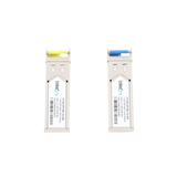 Transceptores Ópticos Industriales Bidireccionales SFP (Mini-Gbic) / Monomodo 1310 & 1550 nm / 1.25 Gbps / 1000BASE-BX / Conector LC/UPC Simplex / DDM / Hasta 20 km / 2 Piezas