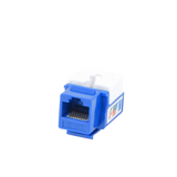 Módulo Jack Keystone  Cat5e con terminación 110 (Punchdown) para faceplate - Color Azul
