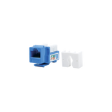 Módulo Jack Keystone  Cat5e con terminación 110 (Punchdown) para faceplate - Color Azul