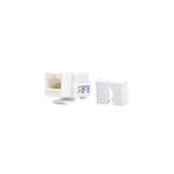 Módulo Jack Keystone Cat5e con terminación 110 (Punchdown) para faceplate - Color Blanco