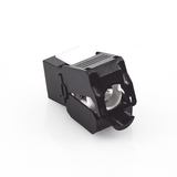 Módulo Jack Keystone Cat5e (toolless), con terminación en ángulo 180 º Color Negro, Compatible con Faceplate y Patchpanel Linkedpro