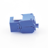 Módulo Jack Keystone Cat5e (toolless), con terminación en ángulo 180 º Color Azul, Compatible con Faceplate y Patchpanel Linkedpro