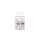 Módulo Jack Keystone Cat5e con terminación en ángulo 180 º  Color Blanco