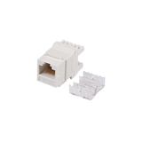 Módulo Jack Keystone Cat5e con terminación en ángulo 180 º  Color Blanco
