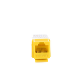 Módulo Jack Cat6 sin Herramienta (toolless) keystone - Color Amarillo