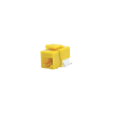 Módulo Jack Cat6 sin Herramienta (toolless) keystone - Color Amarillo