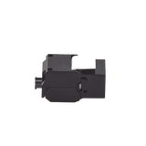 Módulo Jack Keystone Cat6A (toolless), con terminación en ángulo 180 º Color Negro, Compatible con Faceplate y Patchpanel Linkedpro
