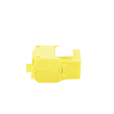 Módulo Jack Keystone Cat6A (toolless), con terminación en ángulo 180 º Color Amarillo, Compatible con Faceplate y Patchpanel Linkedpro