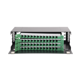 Distribuidor de Fibra Óptica con bandejas deslizables, vacío, 19in, acepta 48 adaptadores "LC Duplex" o "LC Simplex" o 48 "SC" Simplex, 3U