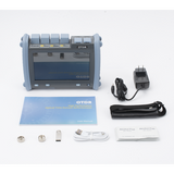 OTDR PRO de Alto Rendimiento para Enlaces de Fibra Óptica Monomodo y Multimodo / Longitudes de onda: 850nm, 1300nm, 1310nm y 1550nm / Zona Muerta por Evento de 0.8 Metros / VFL 5mW / Distancia de prueba de hasta 420 km
