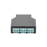 Distribuidor de Fibra Óptica para Riel Din, 6 Acopladores SC/UPC Multimodo con Charola de Empalme